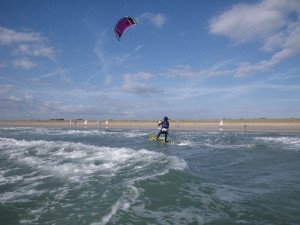 stage kitesurf Quiberon élève débutant ses premiers bords en kitesurf