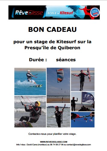 bon cadeau stage de kitesurf